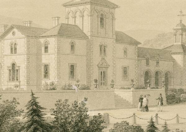 Errwood Hall sketch c.1845 - Image 3